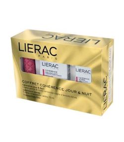 LIERAC COHERENCE JOUR & NUIT COHERENCE LEVRES 15 ML + TROUSSE EASY CHIC ROSE - Farma Nice