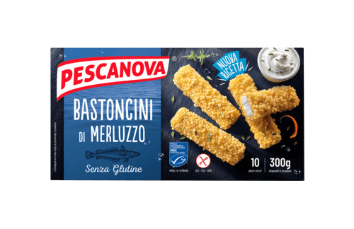 PESCANOVA BASTONCINI DI MERLUZZO 10 PEZZI DA 30 G - Farma Nice