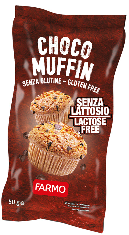 FARMO CHOCOMUFFIN CON GOCCE DI CIOCCOLATO 50 G - Farma Nice