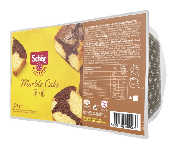 SCHAR MARBLE CAKE SENZA LATTOSIO 250 G - Farma Nice