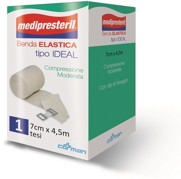 BENDA ELASTICA MEDIPRESTERIL IDEAL CM7X45MT - Farma Nice
