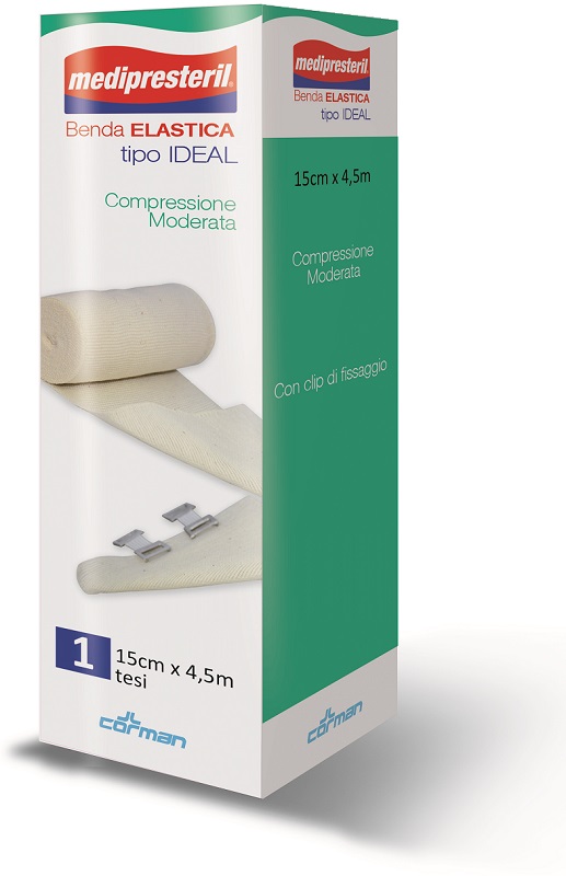 BENDA ELASTICA MEDIPRESTERIL IDEAL CM15X45MT - Farma Nice