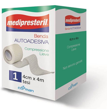 BENDA ADESIVA MEDIPRESTERIL 4X400CM - Farma Nice
