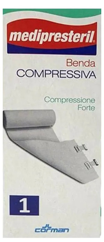 BENDA ELASTICA MEDIPRESTERIL COMPRESSIONE FORTE 10X450CM - Farma Nice