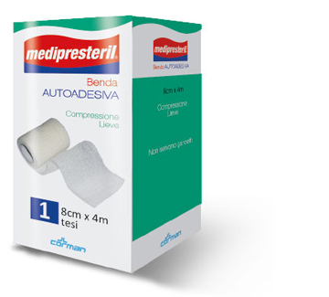 BENDA ADESIVA MEDIPRESTERIL 8X400 CM - Farma Nice