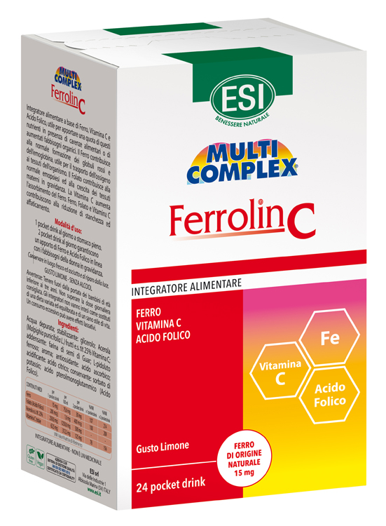 ESI FERROLIN C POCKET DRINK 24 BUSTINE - Farma Nice