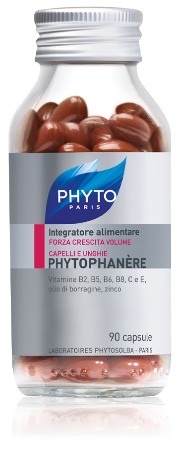 PHYTO PARIS PHYTOPHANERE INTEGRATORE ALIMENTARE CAPELLI/UNGHIE 90 CAPSULE NUOVA FORMULA ALLO ZINCO - Farma Nice