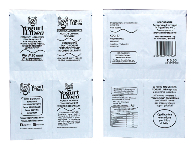 YOGURT LINEA FERMENTI LIOFILIZZATI 4 BUSTINE DA 6,5 G - Farma Nice