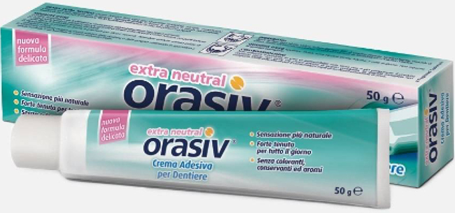 ORASIV EXTRA CREMA NEUTRAL ADESIVA PER PROTESI DENTARIA 50 G - Farma Nice