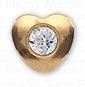 INVERNESS ORECCHINI CUORE CRYSTAL PLACCATI ORO R25C1 - Farma Nice