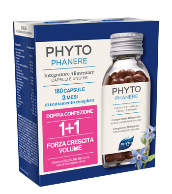 PHYTO PARIS PHYTOPHANERE 1 + 1 90 CAPSULE + 90 CAPSULE CONTENITORE DI VETRO - Farma Nice
