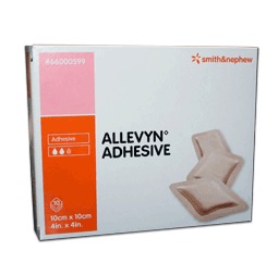 MEDICAZIONE ALLEVYN ADHESIVE 10 CM X 10 CM 10 PEZZI - Farma Nice