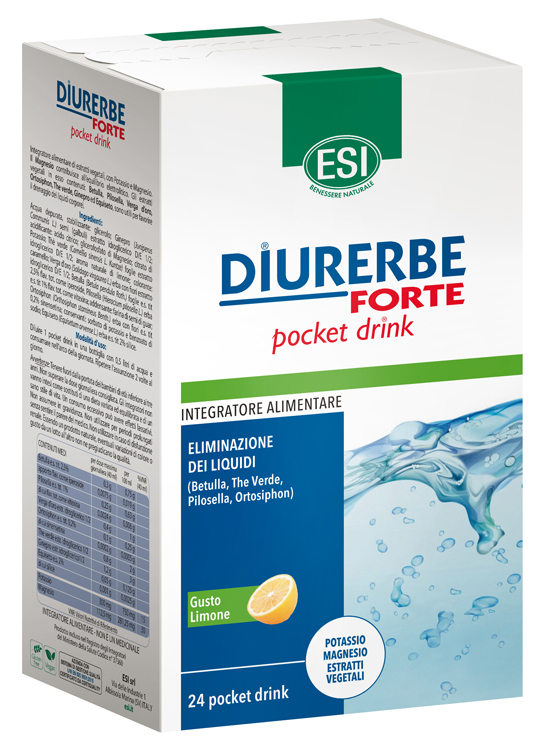 ESI DIURERBE FORTE POCKET DRINK LIMONE 24 X 20 ML - Farma Nice