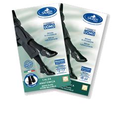 CALZA UOMO COTONE 140 DENARI MEDIA NERO - Farma Nice
