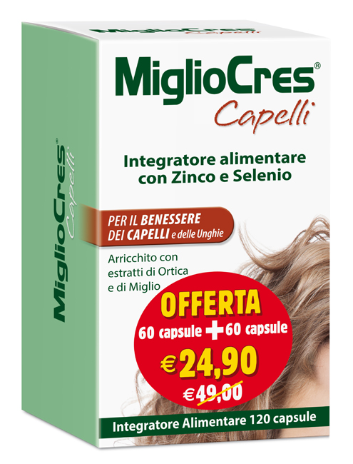 MIGLIOCRES 60+60 CAPSULE 60 G PROMOZIONE - Farma Nice