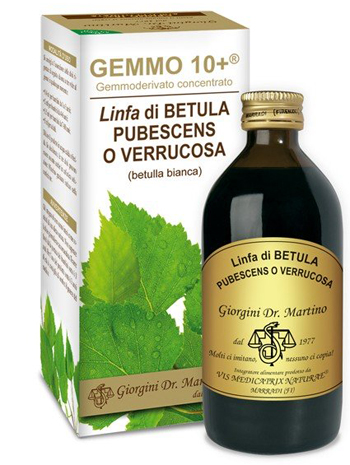 GEMMO 10+ BETULLA B LINFA 200 ML LIQUIDO ANALCOLICO - Farma Nice
