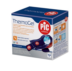 THERMOGEL CUSCINO TERAPIA CALDO FREDDO 10X26 CM CON FASCIA ELASTICA - Farma Nice