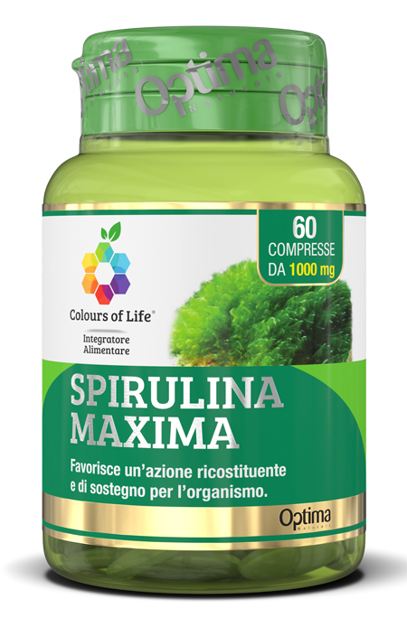 COLOURS OF LIFE SPIRULINA MAXIMA 60 COMPRESSE 1000 MG - Farma Nice