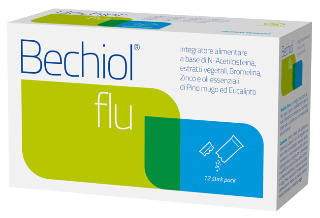 BECHIOL FLU 12 BUSTINE STICK PACK - Farma Nice