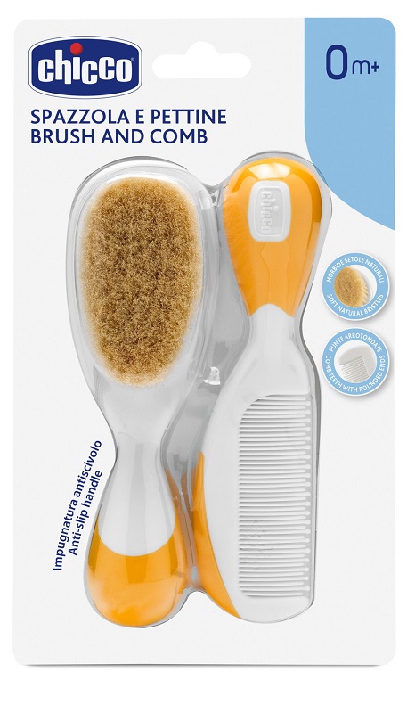 CHICCO SPAZZOLA + PETTINE ARANCIONE - Farma Nice