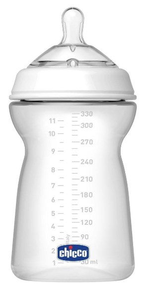 CHICCO BIBERON NATURAL FEEL 6 MESI+330 ML VELOCE - Farma Nice