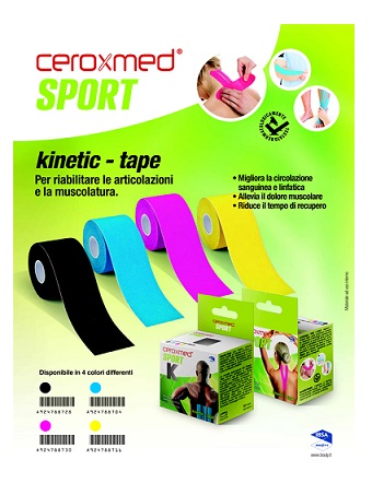 CEROXMED SPORT KINETIC TAPE BLU 1 PEZZO - Farma Nice