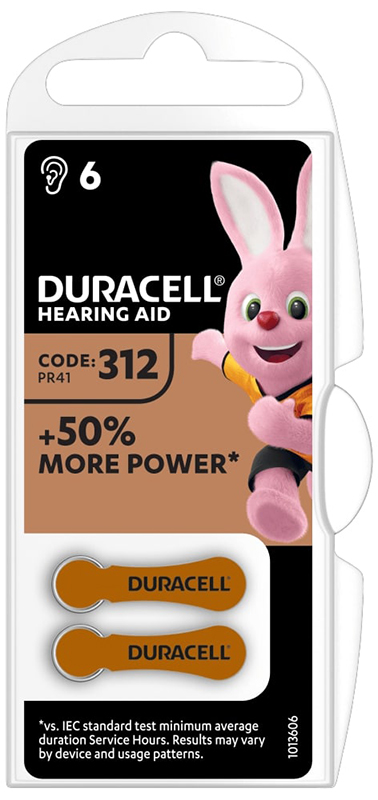 DURACELL EASY TAB 312 MARRONE BATTERIA PER APPARECCHIO ACUSTICO - Farma Nice