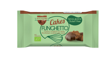 FUNGHETTO FROLLINO RICOPERTO AL CACAO 70 G - Farma Nice