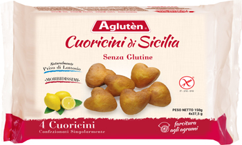 AGLUTEN CUORICINI DI SICILIA 4 X 37,5 G - Farma Nice