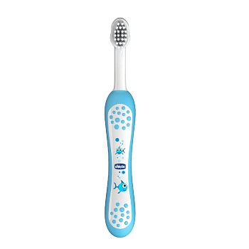 CHICCO SPAZZOLINO PRIMI DENTI DA LATTE AZZURRO 6-36 MESI - Farma Nice