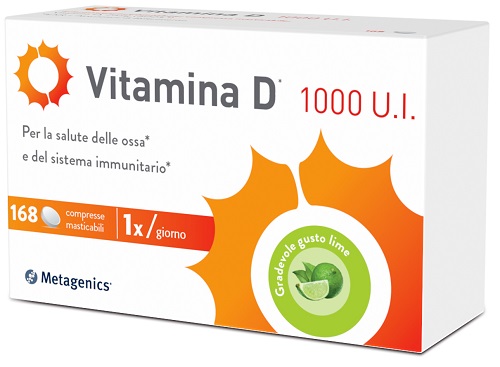 VITAMINA D 1000 UI 168 COMPRESSE MASTICABILI - Farma Nice