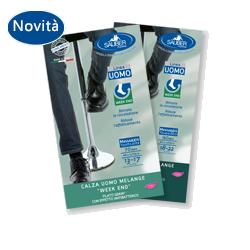 CALZA UOMO MELANGE 140 DENARI TAGLIA GRANDEVERDE INGLESE - Farma Nice