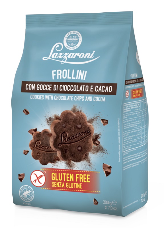 FROLLINI CACAO GOCCE CIOCCOLATO 200G - Farma Nice