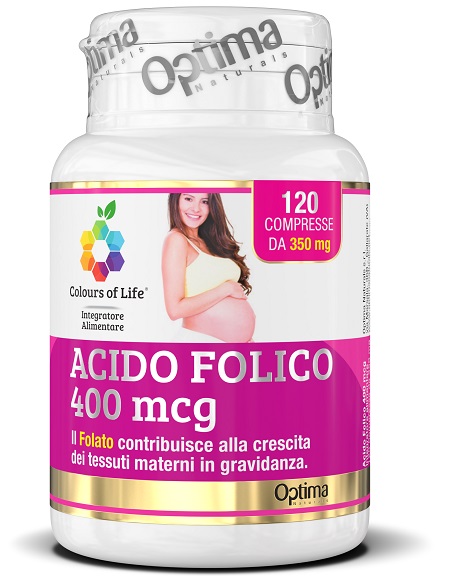 COLOURS OF LIFE ACIDO FOLICO 400 MCG 120 COMPRESSE 350 MG - Farma Nice