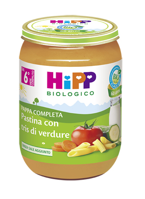 HIPP BIO HIPP BIO PAPPA PRONTA PAST TRIS DI VERDURE 190 G - Farma Nice