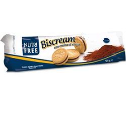 NUTRIFREE BISCREAM CON CREMA AL CACAO 125 G - Farma Nice