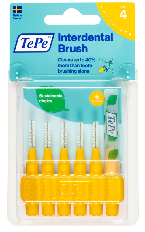TEPE SCOVOLINO GIALLO 0,7 MM 6 PEZZI - Farma Nice