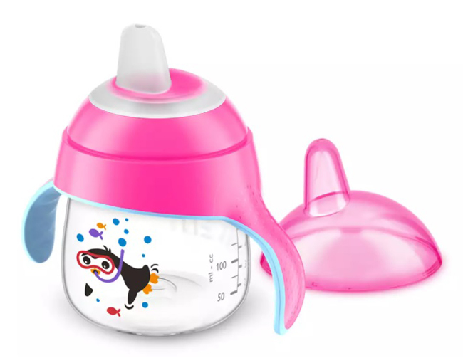 AVENT TAZZA CON BECCUCCIO DECORATA ROSA 200 ML - Farma Nice