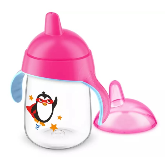 AVENT TAZZA CON BECCUCCIO DECORATA ROSA 340 ML - Farma Nice