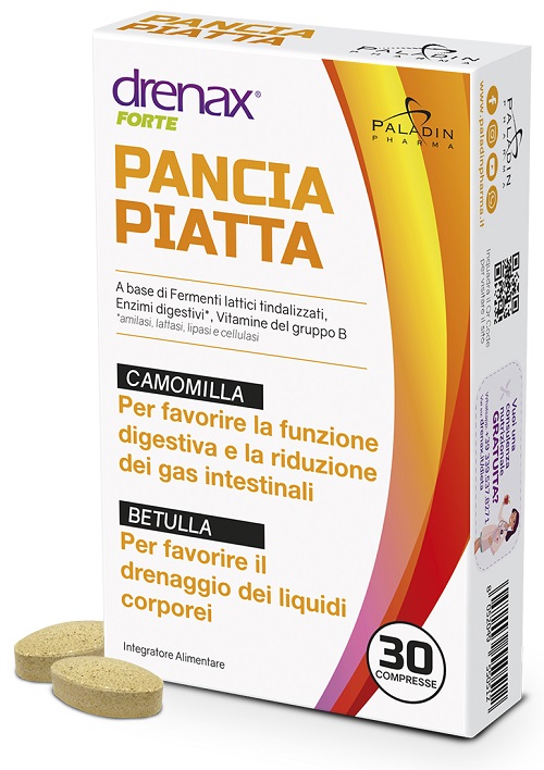 DRENAX FORTE PANCIA PIATTA 30 COMPRESSE - Farma Nice