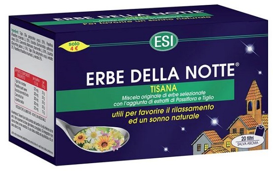 ESI ERBE DELLA NOTTE TISANA 20 FILTRI ASTUCCIO 40 G - Farma Nice