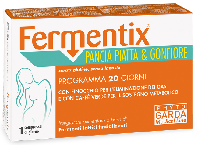 FERMENTIX PANCIA PIATTA E GONFIORE 20 COMPRESSE - Farma Nice