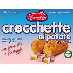 LE SORRENTINE CROCCHETTE DI PATATE CON PROSCIUTTO E FORMAGGIO 4 PEZZI 40 G - Farma Nice