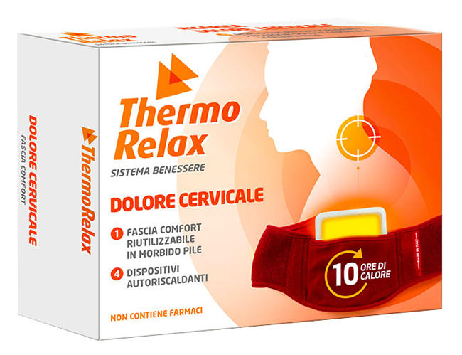 THERMORELAX FASCIA DOLORE CERVICALE+4 DISPOSITIVI AUTORISCALDANTI - Farma Nice