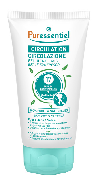 PURESSENTIEL GEL ULTRA FRESCO CIRCOLAZIONE 17 OLI ESSENZIALI 125 ML - Farma Nice