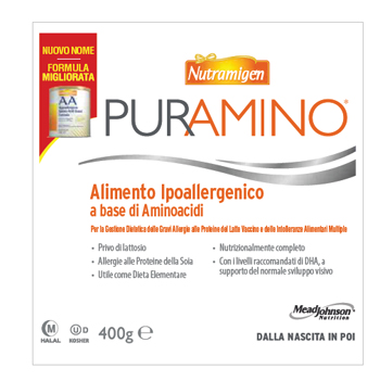 NUTRAMIGEN PURAMINO BARATTOLO 400 G - Farma Nice