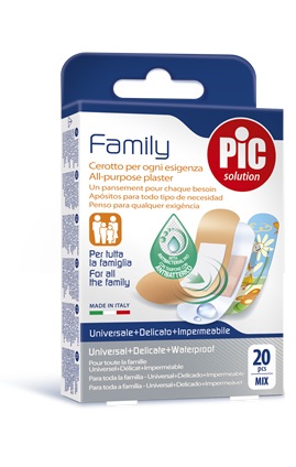 CEROTTO PIC STRIP FAMILY 20 PEZZI ANTIBATTERICO CON TAMPONE - Farma Nice