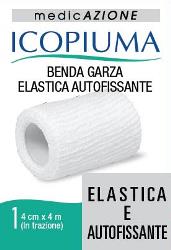 BENDA GARZA ELASTICA ICOPIUMA AUTOFISSANTE CM 4 X 4 MT - Farma Nice