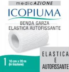 BENDA GARZA ELASTICA ICOPIUMA AUTOFISSANTE CM 10 X 20 MT - Farma Nice