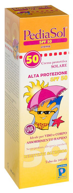 PEDIASOL SPF 50 CREMA SOLARE 100 ML - Farma Nice